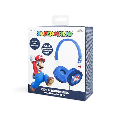 OTL Technologies SM1109 Super Mario Children's Wired Headphones Blue
