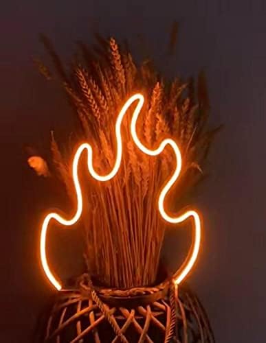Fire neon Sign Neon Sign/Lights (12x18 inches) Neon LED Light, Decorative Light for Room,Party and Bar