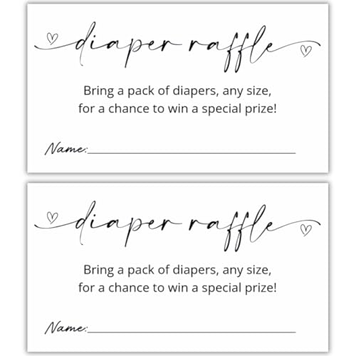 LEES A.M. Diaper Raffle Tickets | 3.5x2 Inch | Diaper...