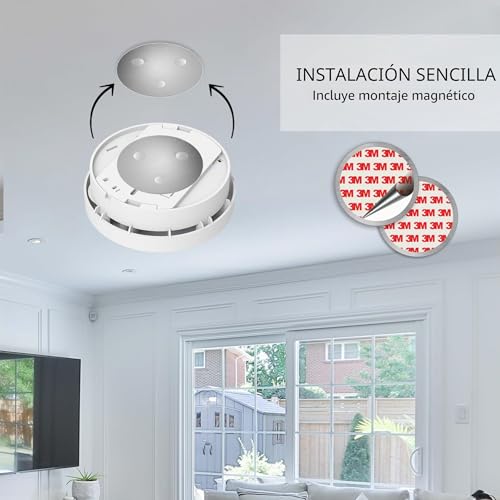 Miniatura 5 de Elro Fs1510 Fs1510-Detectores De Humo Con Magnético Adhesivas Kit-Din En14604-10 Años Sensor-Y Garantía De Batería-Color, Blanco