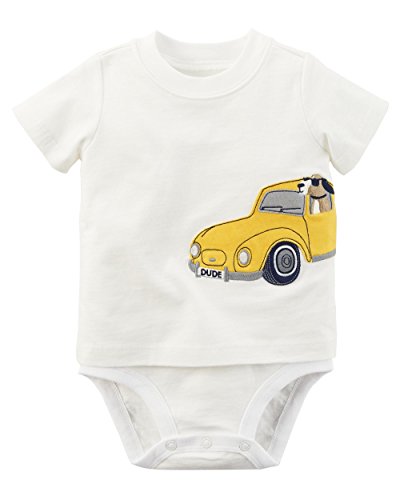 Bodysuit taxi dog anti-irritation en coton doux pour la peau sensible des 3 mois