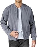 COOFANDY Mens Bomber Jacket Lightweight Casual Windbreaker Jacket Light Flight Jacket Varsity Jacket Fashion Zip Up Coat