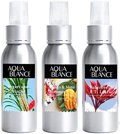 Fragrant Room Spray, Hawaiian Luau, 3 x 3.4 fl oz, Air Fresheners Odor Eliminator for Home, Bathroom, Concentrated Room Spray, Gift Set