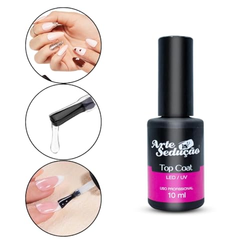 Kit Prep Spray 120ml + Top Coat Finalizador Alto Brilho 10ml