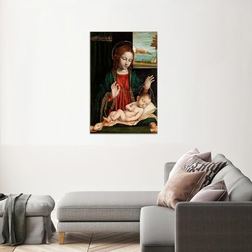 Tableaux sur toile Enfant endormi 30x45cm avec cadre impression giclée - 3
