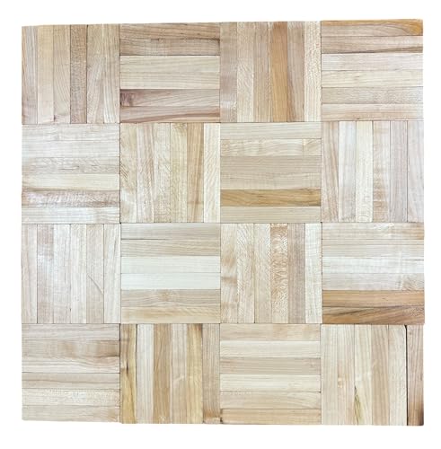 Parquet Flooring Hard Maple 6-Slat Bondwood 19' X 19' X 5/16'