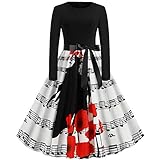 ★ A-Line Kleid Design ---- A-Line Langarm Kleid ist elegant und klassisch, einfach mit jedem Halloween-Zubehör zu kombinieren. Fledermaus- und Kürbisdruck, voller gruseliger und traditioneller Halloween-Elemente. Klassischer runder Kragen ist sexy und zeigt Ihr Schlüsselbein. Die Spitze in der Taille lässt Sie schlank aussehen. Am besten für ein Hexenkleid.