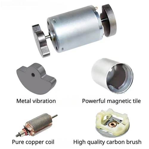 Moteur à vibration DC 12V 3000 tr/min de type C avec arbre excentrique - 2