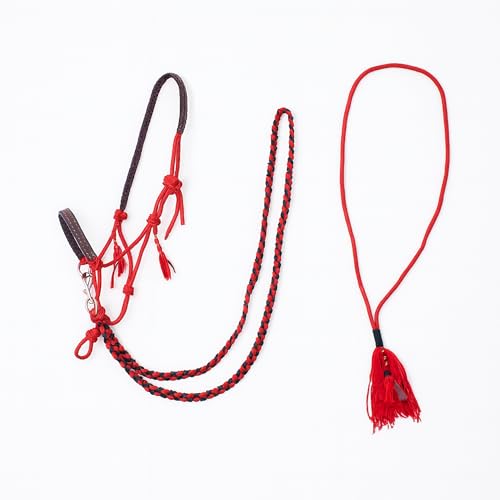 ARBO-INOX Knotenhalfter mit Zügel und Halsring Kombiset...