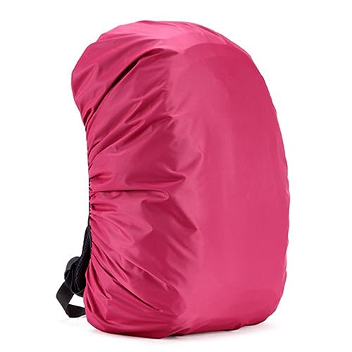 Lukery 2 Stück Regenschutz für Rucksäcke, Universeller Wasserdichter Rucksack Regenschutz (17-80L) für Radfahren, Reisen, Wandern, Camping, Klettern (Rosa,55-60L)