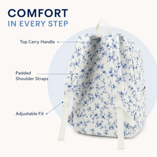 Image of BTOOP School Backpack for Teens Large Cute Bookbag Lightweight 15.6 inch Laptop Bag for Girls Women Casual High School College