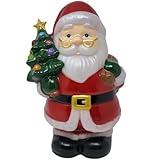 Mr. Christmas Mini Santa Claus Blow Mold 12 inch Tabletop Lighted Vintage Style Decoration