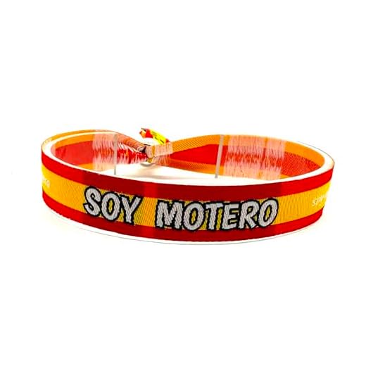 Movilear Pulsera Cierre Metalico Ajustable Unisex Hombre y Mujer Regulable Bandera Soy Motero Motos