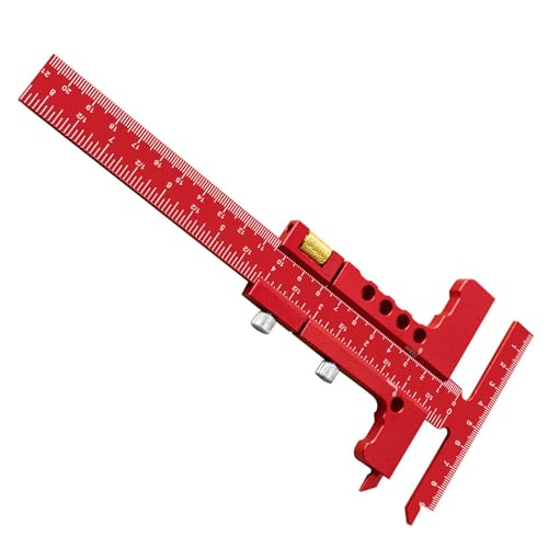 Règle de marquage précise avec bord coulissant en T pour construction et menuiserie