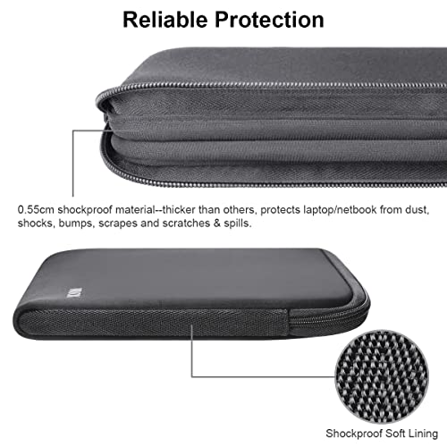 Image of Arvok 17-17.3 Inch Laptop Sleeve Multi-Color & Size Choices Case /Water-Resistant Neoprene Notebook Computer Pocket Tablet Briefcase Carrying Bag /Pouch Skin Cover for HP /Dell /Lenovo /Asus /Acer, Grey