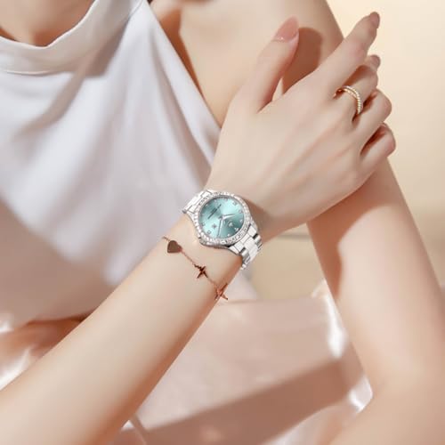 Image of OLEVS Womens Watch Gold Ladies Dress Elegant Luxury Stainless Steel Waterproof Easy to Read Small Wrist Watches for Women