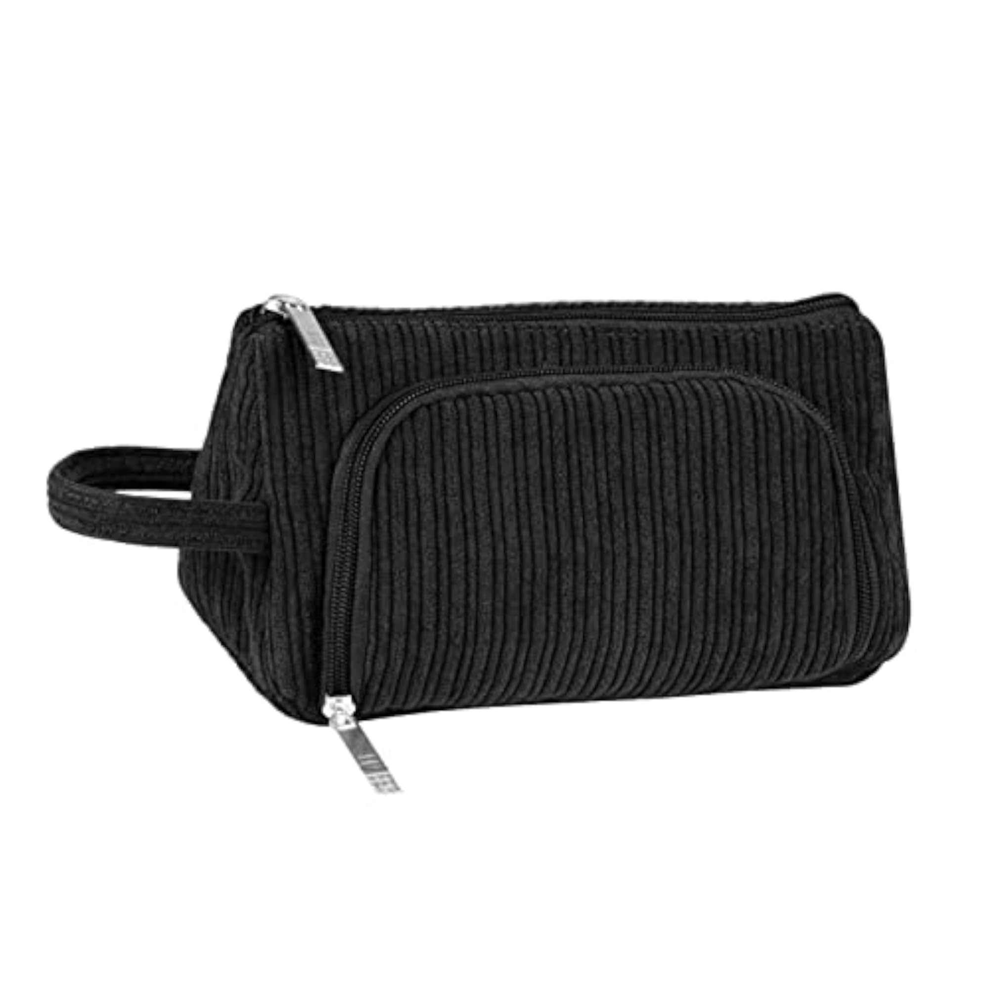 Corduroy Cosmetic Organizer, Portable Makeup Pouch