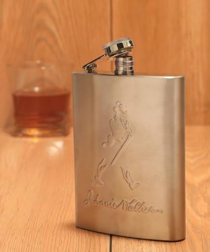 Image of Stainless Steel Hip Flask with Funnel 8 Oz (236 ml) I Engraved Design Wine Whiskey Liquor Flask I Unisex Alcoholic Drinks Holder Pocket Bottle (JW Steel+Funnel)