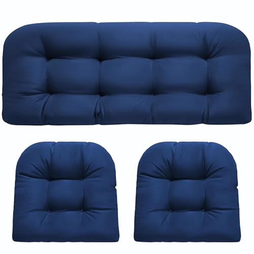 Waterproof Wicker Chair Cushion Set