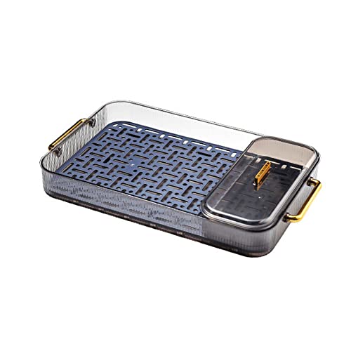 Bandeja escurridora de plástico de doble capa desmontable para verduras, frutas, almacenamiento de platos, accesorios de cocina, escurridor de platos de doble capa