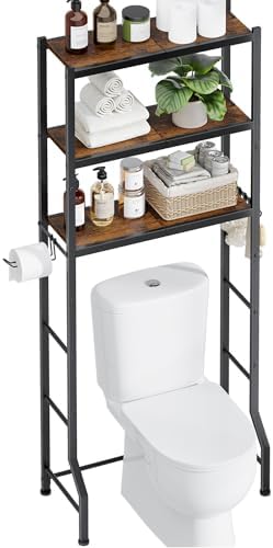 Kitsure Over The Toilet Storage Rack, 3-Tier Metal Frame