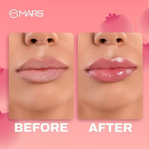 Image of MARS Color Changing Lip Oil (4.5 ml) (03-BERRY KISS) With Fat Applicator | Skin Nourishing Ingredients - Olive Fruit Oil, Jojoba Oil | Hydrating & Moisturising (Pack of 3)
