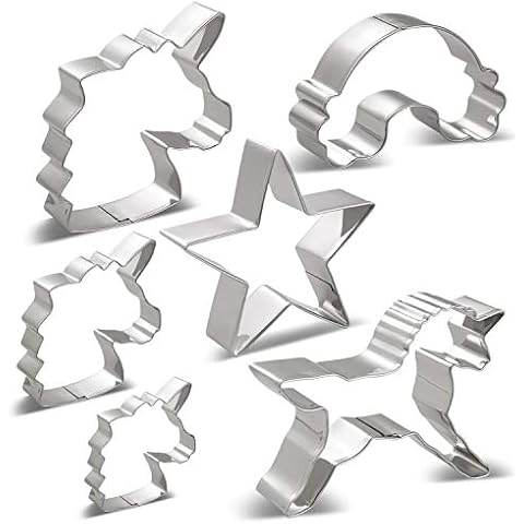 KENIAO Einhorn Plätzchen Ausstechformen Keksausstecher Set Cover