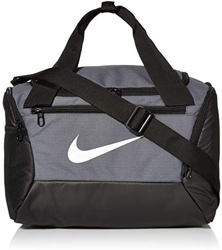 NIKE Brasilia X-Small Duffel - 9.0, Flint Grey/Black/White