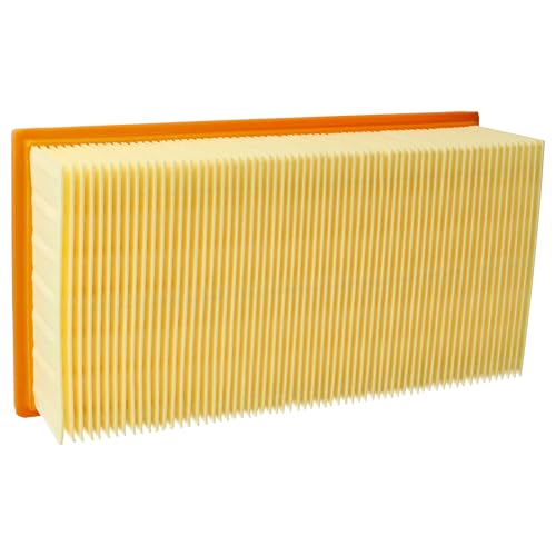 vhbw Filtros de aspiradora compatible con Kärcher NT 351 Eco, NT 14/1 Classic, 3501, 2000E aspiradora -Filtro principal, filtro de pliegue plano