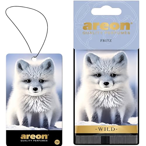 Image of AREON WILD - Hanging Custom Cute Funny Car Air Freshener for Home & Office - Premium Cologne Perfume with Natural Fragrances - Long Lasting, Fresh, Luxurious Scent - Stylish Design - Fritz