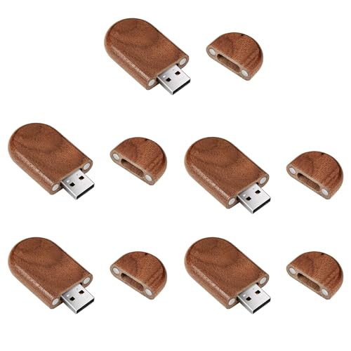 Clés USB en bois lot de 5 pour stocker vos fichiers sans plastique 32 Go