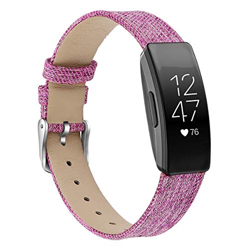Classicase �R���p�`�u�� Fitbit Inspire (�t�B�b�g�r�b�g �C���X�p�C�A) / Inspire HR �L�����o�X���v�o���h��֕i �X�e�����X���o�b�N�� (Pattern 1)