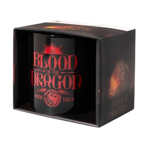 Grupo Erik Taza desayuno Juego de Tronos La Casa del Dragon - Tazas originales para regalar Cerámica 350 ml Aptas lavavajillas | Tazas de café, te… - Regalos originales