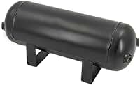 Tanque de armazenamento de ar comprimido de 12 galões (12 litros), tanque receptor de ar para suspensão de ar, carro, trem, caminhão, buzina, preto