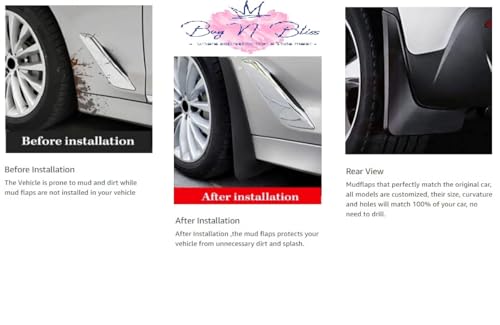 Image of O.E Quality Cup Type Mud Flaps Splash Guards Front and Rear for Hyundai Eon All Models (Set for 4)