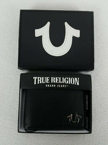 Amazon.com: True Religion Bi Fold Cartera de cuero : Ropa, Zapatos y Joyería