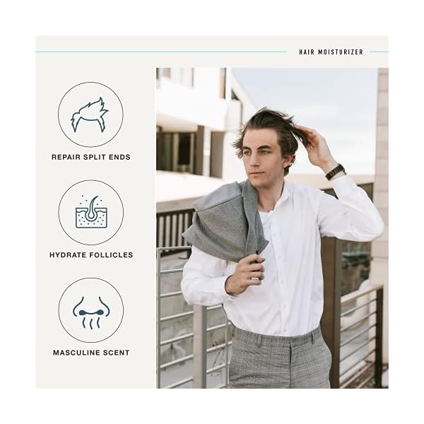 CRVFT Daily Leave in Conditioner For Men [OIL] | Men's Hair Moisturizer | Hair Oil For Men | For Dry and Damaged Hair (Thick, Curly, Frizzy, Long, & More) | Scented | (3oz) AM