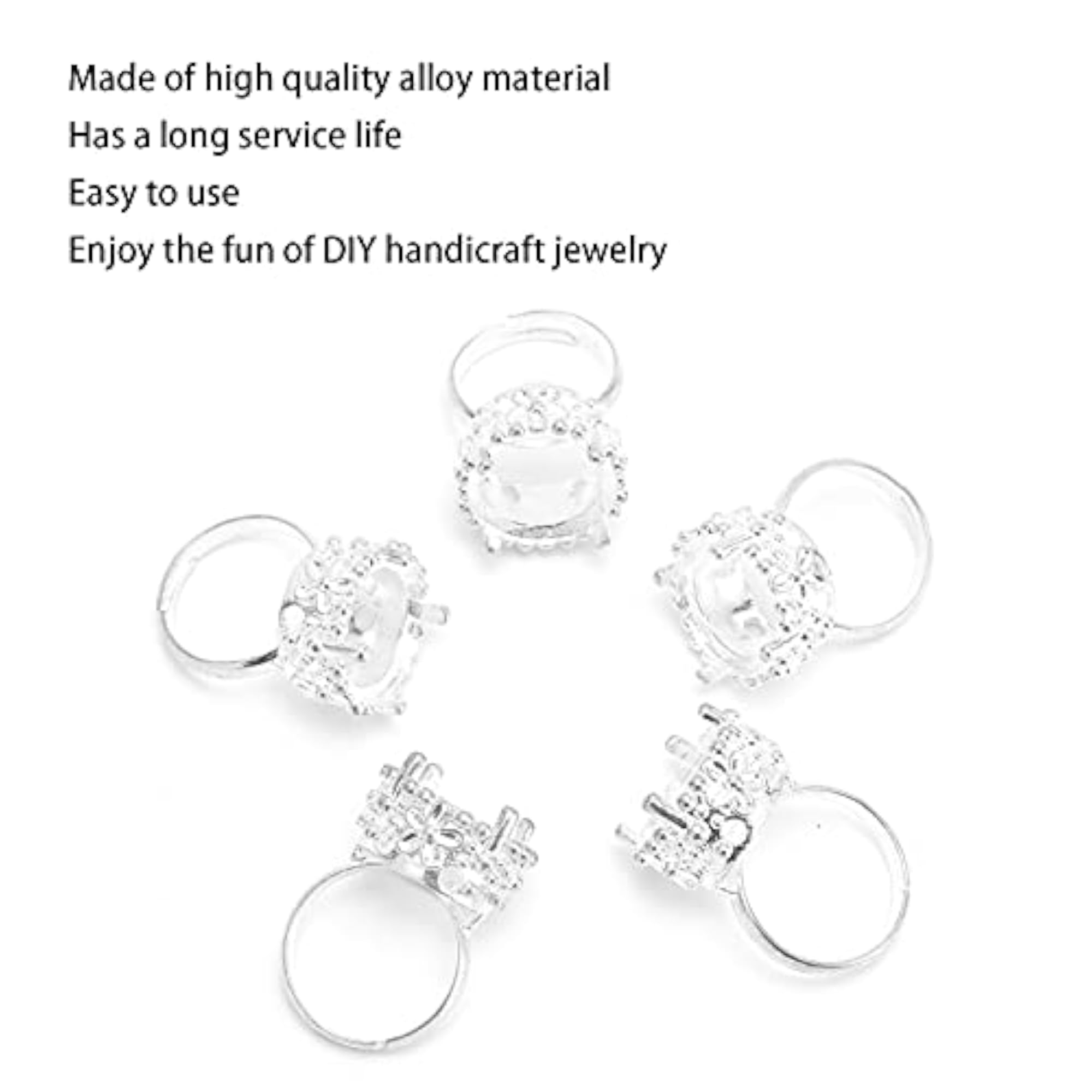 Jewellery Making Supplies Portable Finger Ring Base, 5pcs Set