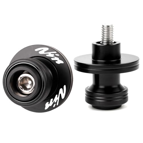 Image of Compatible with Ninja 650 2025 Ninja 500 SE Ninja 400 NINJA 1000 SX 2017-2025 2026 ZX6R 636 ZX10R ZX-4RR ZH2 CNC Motorcycle Swingarm Spool Sliders Stand Screws (Black)