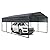 VKJSIP 12 X 20 Ft Metal Carport, Heavy Duty Carport Canopy with Galvanized Steel Roof, Outdoor Car Tent Metal Garage Shelter for Car, Trucks and Boats