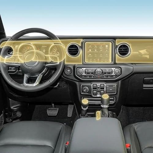 Film PPF anti-rayures Jeep Wrangler Rubicon 2022-2023 protection intérieur TPU transparent