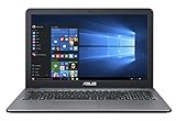 ASUS F540YA-XX078T - Ordenador portátil de 15.6" (AMD Dual-Core E1-7010, 4 GB de RAM, HDD de 500 GB, AMD Radeon R2 Graphics, Windows 10), plata degradado - Teclado QWERTY Español