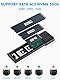 Aluminum M.2 NVMe SATA SSD Gehäuse RSHTECH M.2 NVMe USB Adapter RTL9210B chip unterstützt USB 3.1 Gen 2 10Gbps PCIe und SATA M-Key(B+M Key), UASP Trim, Werkzeuglos, Typ C & Typ A Kabel, RSH-329