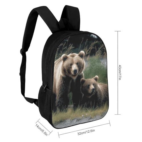 A Mother And A Cub Bears Bookbag - Ultra Lightweight Portable Backpack Work Travel Backpack for Men Women Fits 16 Inch Notebook2