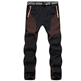 Wanderhose Herren Wasserdicht Regenhose Gefüttert Cargohose Stretch Arbeitshosen Männer Outdoorhose Lang Trekkinghose Outdoor Funktionshose Atmungsaktiv Softshellhose Winter Hiking Pants Men