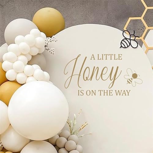 A Little Honey Baby Shower Sign Decoración para Fiesta