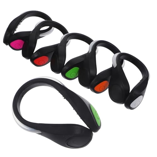 FOYTOKI Blinking Safety Light Running 6 Pack Shoe Clip Lights for Runners Weatherproof Water-Resistant Random