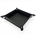 UnionBasic Small Valet Tray, Jewelry Tray for Rings Watches Earrings, Entryway Catchall Caddy for Coins Keys Change, Nightstand Bedside Valet Holder, Trays for Electronic Gadgets, Black