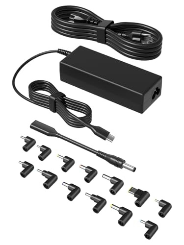 HSXIRQA - HSXIRQA 100W USB C Universal Laptop Charger for Lenovo HP Dell Acer Asus Toshiba Geteway Samsung MacBook IBM Fujitsu Sony LG MSI Notebook Ultrabook Chromebook Computer AC Adapter Power Cord