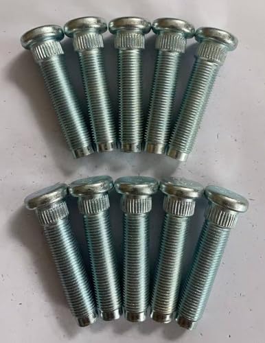 WANTONE RACING 10pcs 9/16-18 Serrated Wheel Lug Stud 610-471 Replacement for 2003-2008 Dodge Ram 2500 3500 Front Drum